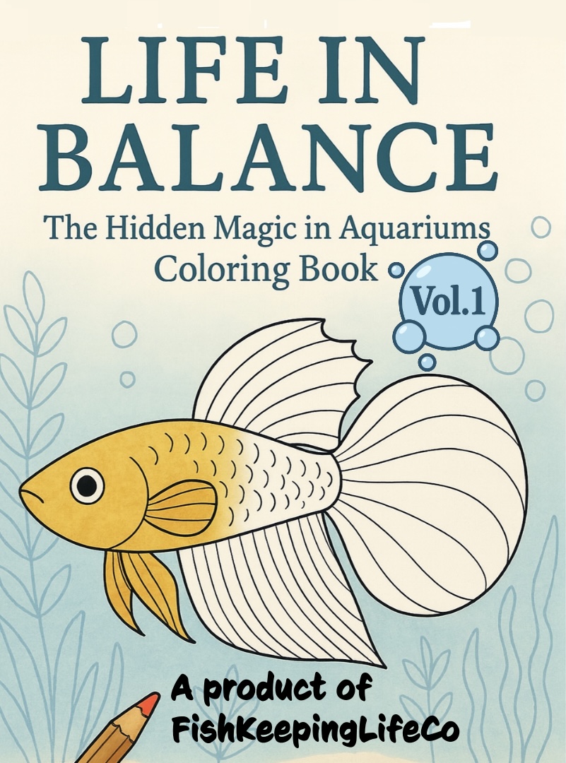 Life in Balance Coloring Book Volume 1 aquarium science coloring pages cover