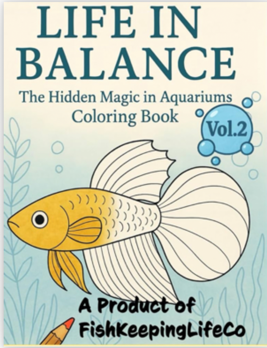 Life in Balance Coloring Book Volume 2 aquarium science cover
